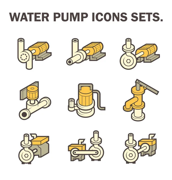 Water pump vector — Stock Vector