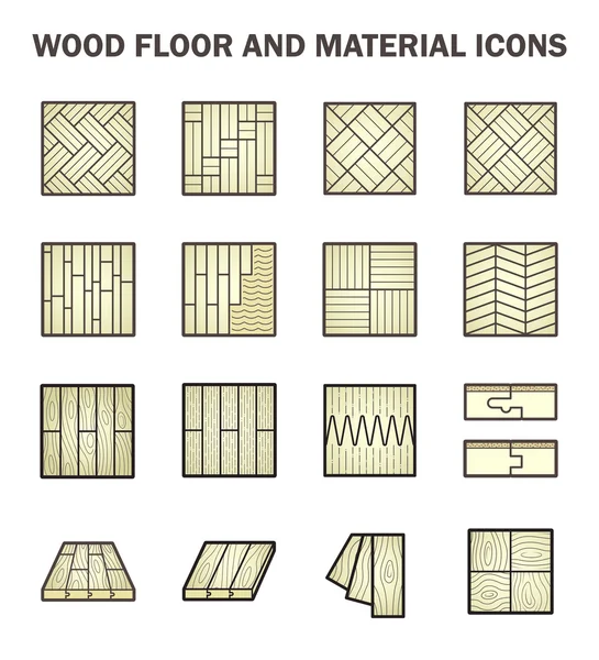 Icono de piso madera — Vector de stock