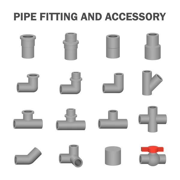 Pipe fitting vector — Stock Vector