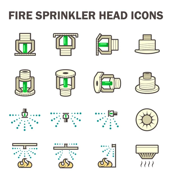 Brand sprinkler pictogram — Stockvector