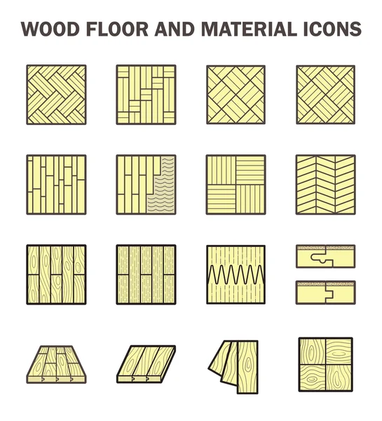 Icono de piso madera — Vector de stock