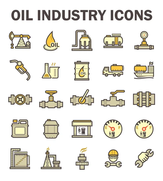 Ícone da indústria do petróleo —  Vetores de Stock