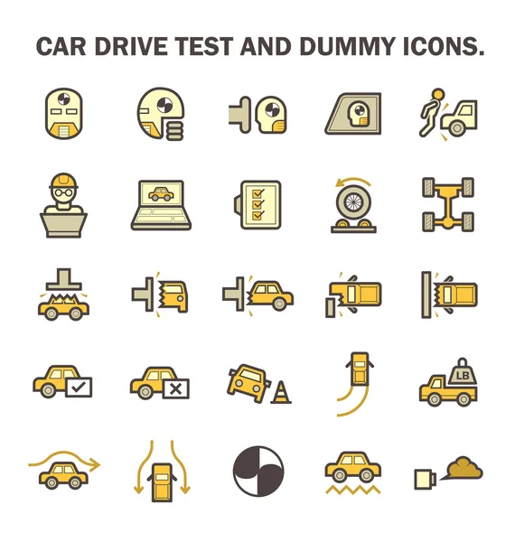 Car test icon — Stock Vector