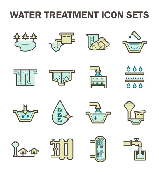 Icono de tratamiento de agua — Vector de stock