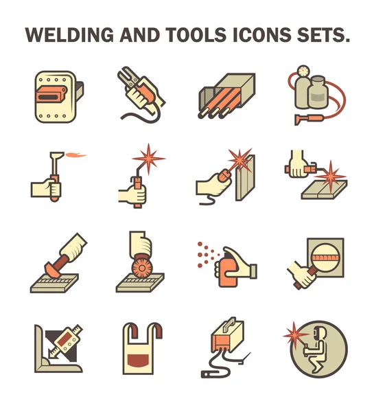 焊接工作图标 — 图库矢量图片