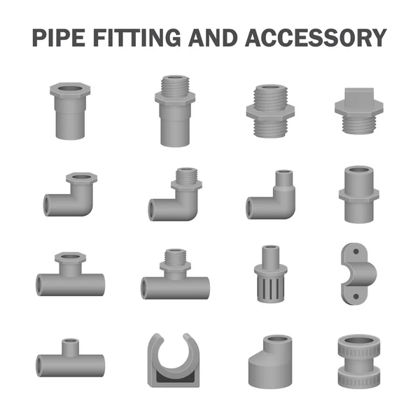 パイプ継ぎ手のベクトル — ストックベクタ
