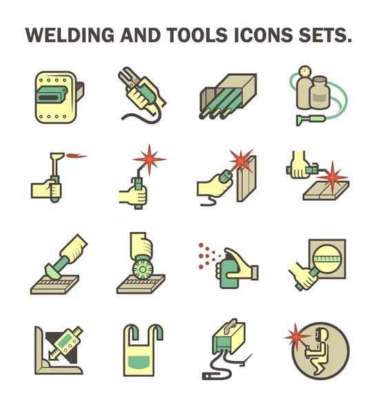 Icono de trabajo de soldadura — Archivo Imágenes Vectoriales