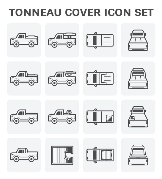 Tonneau cover pictogram — Stockvector