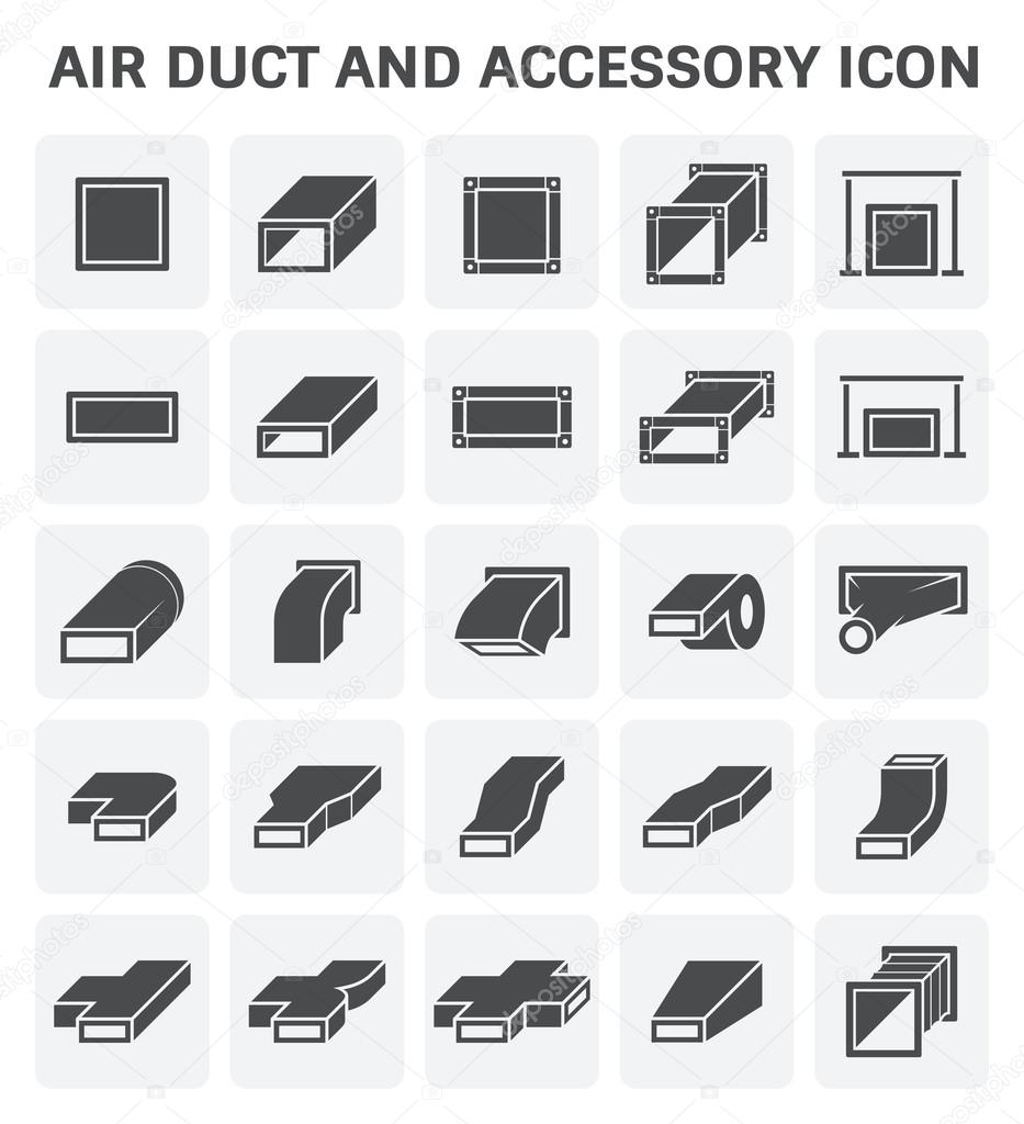 Air Duct Icon — Stock Vector © roncivil 118997374