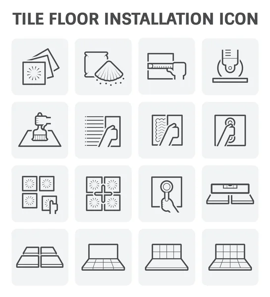 Tile floor icon — Stock Vector