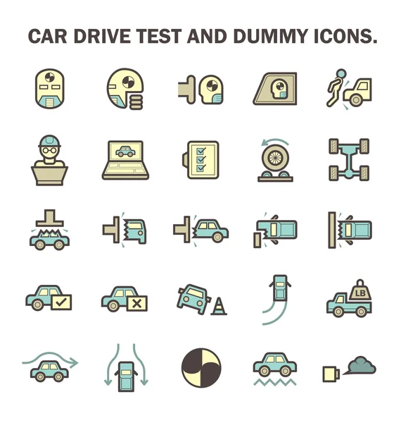 Pictogram van de test van de auto — Stockvector