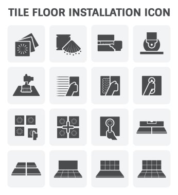 Tile floor icon vector