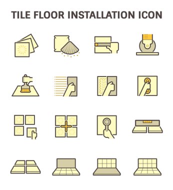 Tile floor icon vector