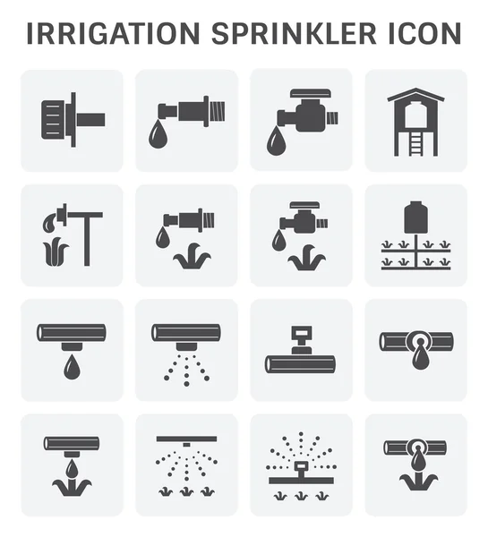 Icône d'arrosage d'irrigation — Image vectorielle