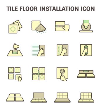 Tile floor icon vector
