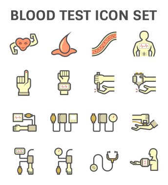 Blood test icon clipart