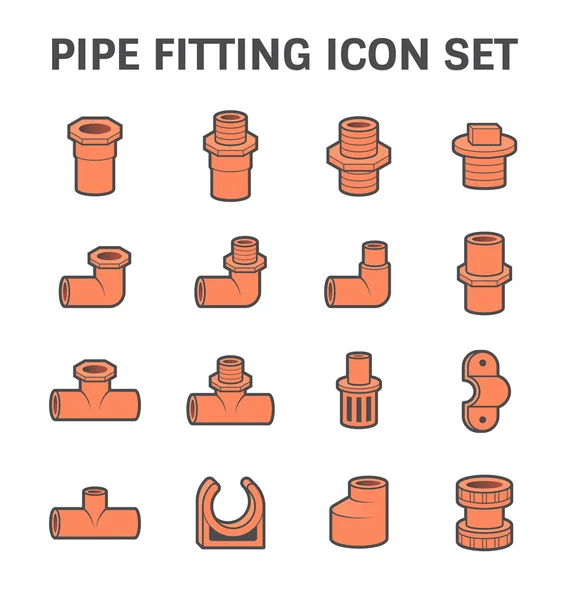 Icono de instalación de tubería — Vector de stock