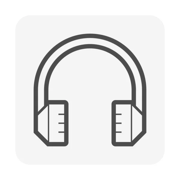 Earmuff vector icon. That workwear, safety tool or personal protective equipment(PPE) for safe and healthy of construction industrial worker. For reduction sound or protection ear or hear from noise. — Stock Illustration Earmuff Vector Icon Workwear Safety Tool Personal Protective Equipment Ppe Vector Graphics