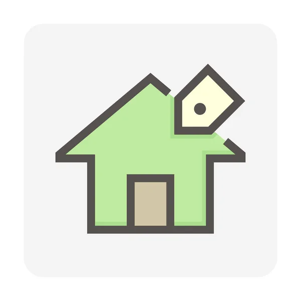 House Sale Vector Icon Foreclose Real Estate Property Consist Home — Stock Vector