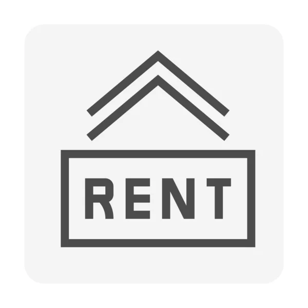 House Residential Building Rent Vector Icon Real Estate Property Home — Stock Vector