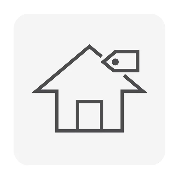 House Sale Vector Icon Foreclose Real Estate Property Consist Home — Stock Vector