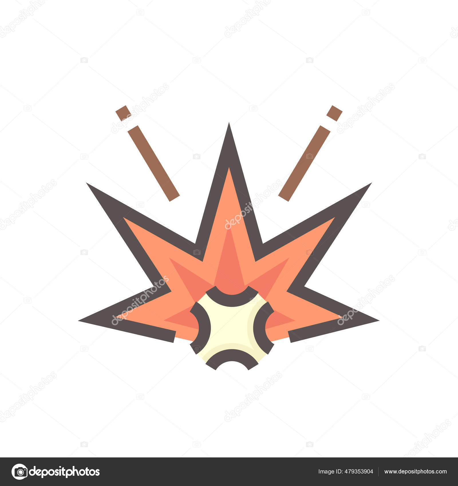 Explode Vector Thin Line Design Simple Shape Icon Sign Symbol Stock Vector  by ©roncivil 479353904, image size:1600x1700