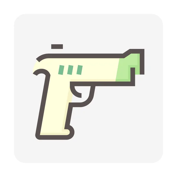 Pistolet Poing Icône Vectorielle Pistolet Pistolet Est Une Arme Automatique — Image vectorielle