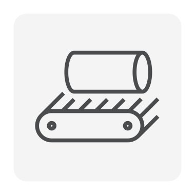 Metalürji veya metalürjik üretim endüstrisi vektör ikonu. Fabrika üretim hattında sıcak döküm metali, demir veya çelikten oluşur. Dökümhanede, fırında ya da fabrikada üretim süreci. 64x64 px.