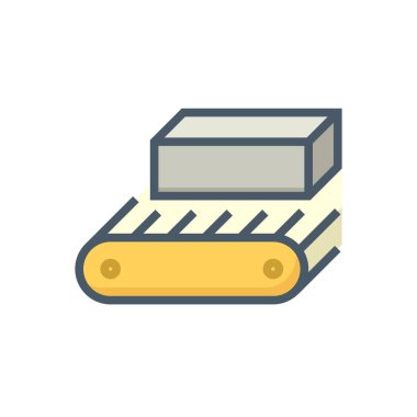 Metalürji veya metalürjik üretim endüstrisi vektör ikonu. Fabrika üretim hattında sıcak döküm metali, demir veya çelikten oluşur. Dökümhanede, fırında ya da fabrikada üretim süreci. 64x64 px.