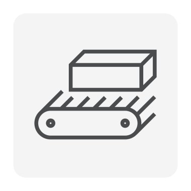 Metalürji veya metalürjik üretim endüstrisi vektör ikonu. Fabrika üretim hattında sıcak döküm metali, demir veya çelikten oluşur. Dökümhanede, fırında ya da fabrikada üretim süreci. 64x64 px.