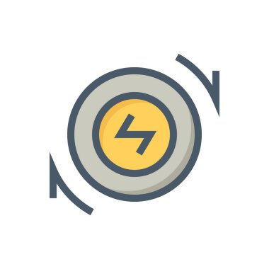 Her araba vektör ikonu dizaynı yan görünümde. Lastik, alaşım ve elektrikli motordan oluşuyor. Çevir ve gücü yola yönlendir. Yeşil ve temiz enerjiyle nakliye teknolojisi. 48x48 piksel.