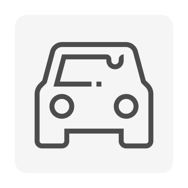 Car Wash Carwash Vector Pictogram Ontwerp Vooraanzicht Die Natte Auto — Stockvector