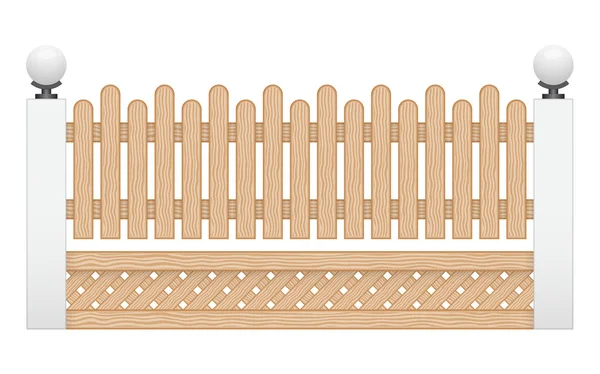 Wood fence — Stock Vector