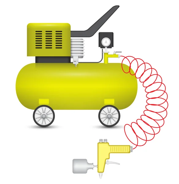 Air compressor — Stock Vector