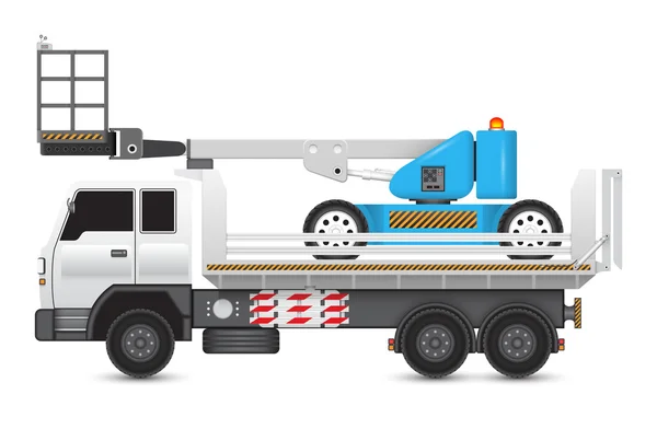 Boomliftandtruck — Vector de stock