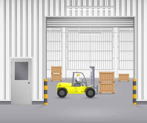 Forkliftfactory — Stockový vektor