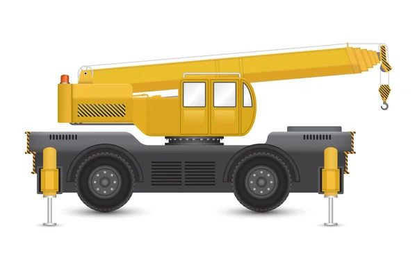 Mobile crane — Stock Vector