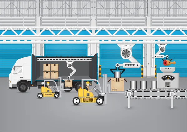 Fabricação e transporte —  Vetores de Stock