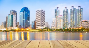 Bangkok şehir alacakaranlık