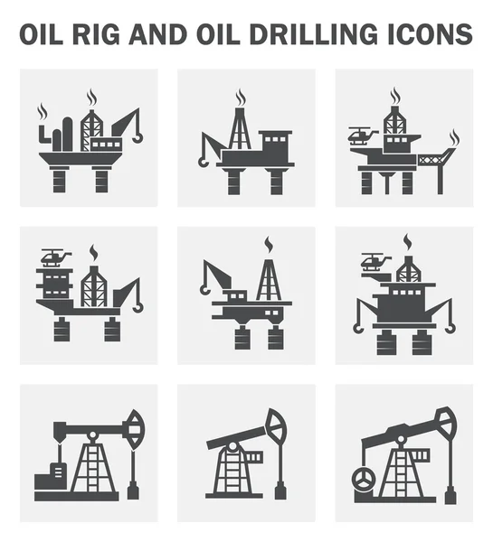 Petrol rindustry simgeleri — Stok Vektör