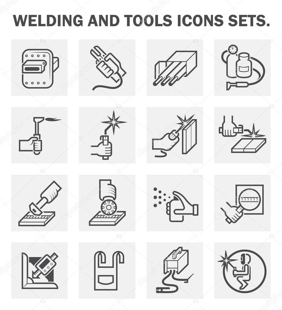Welding tool icons