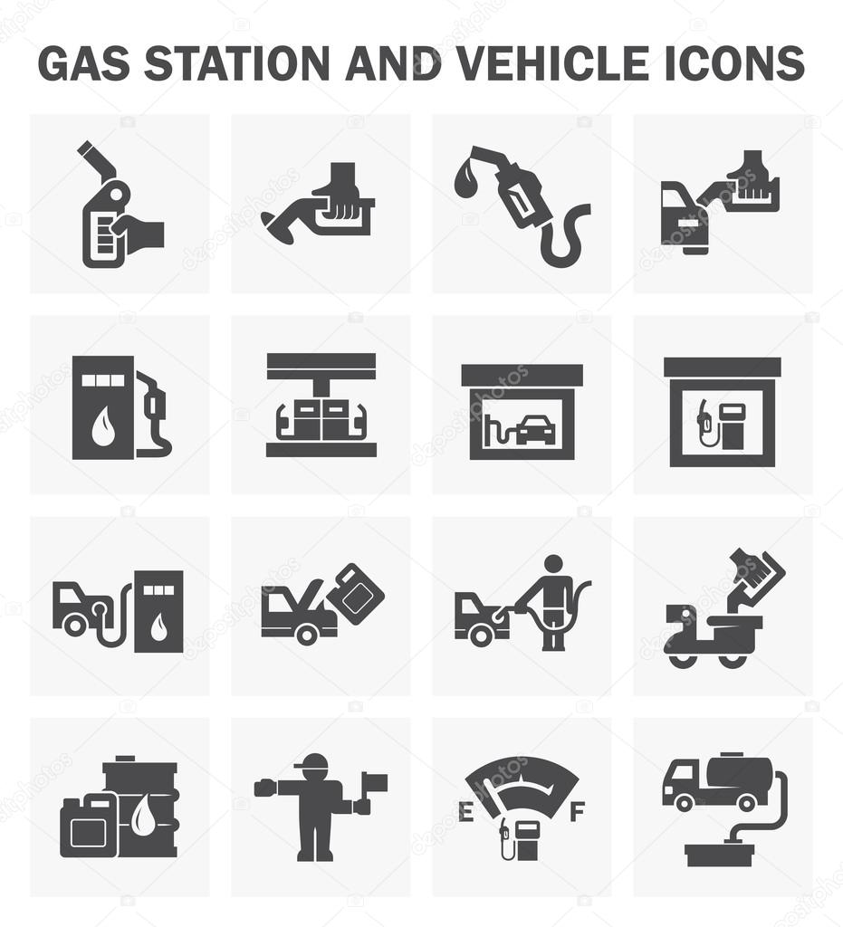 Gasoline station set