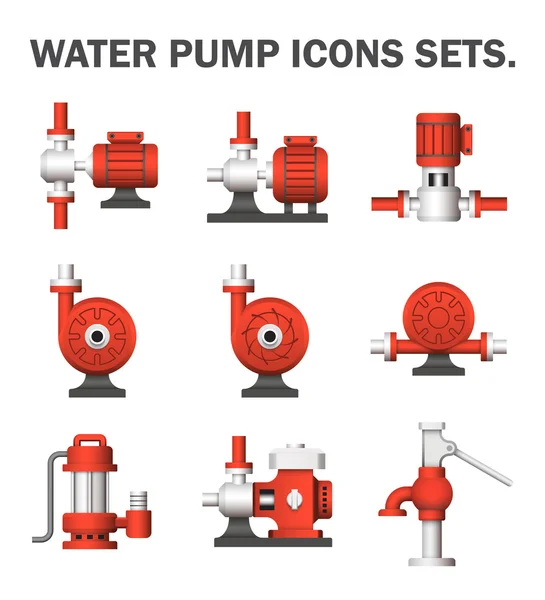 Waterpomppictogram — Stockvector