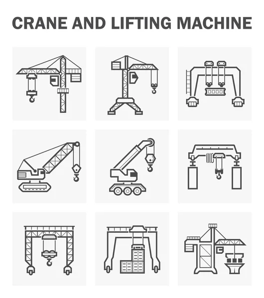 Crane icons sets — Stock Vector