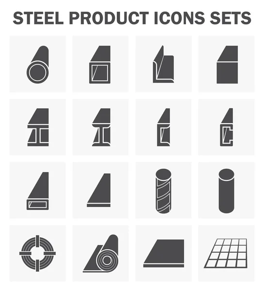 钢铁产品图标 — 图库矢量图片