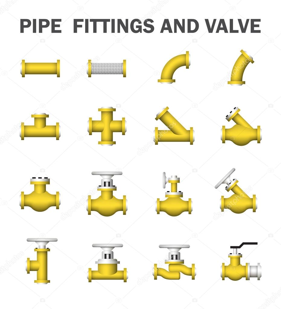 Pipe icons vector
