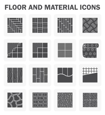 Floor icons sets. clipart