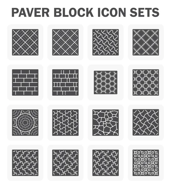 Paver block sets — Stock Vector
