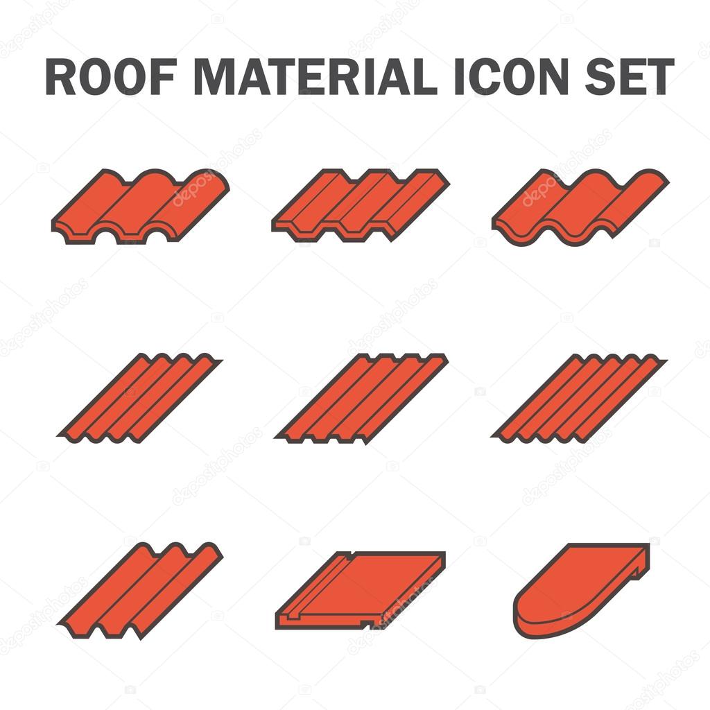 Roof tile vector