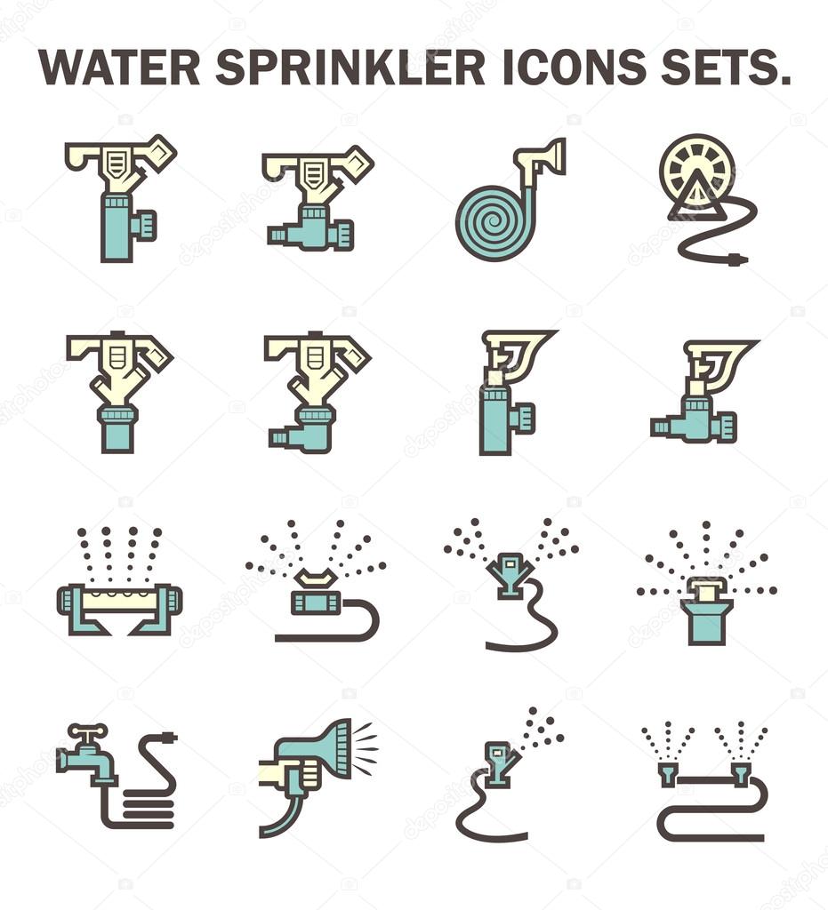 Sprinkler water icon